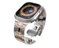 TECH-PROTECT Stainless Line do Apple Watch 42/44/45/49 mm titanium/orange - 1273604 - zdjęcie 2